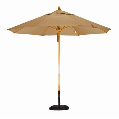 California Umbrella 9' Fiberglass Market Umbrella with Pulley