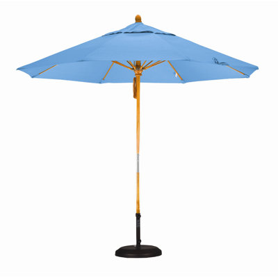 California Umbrella 9' Fiberglass Market Umbrella with Pulley
