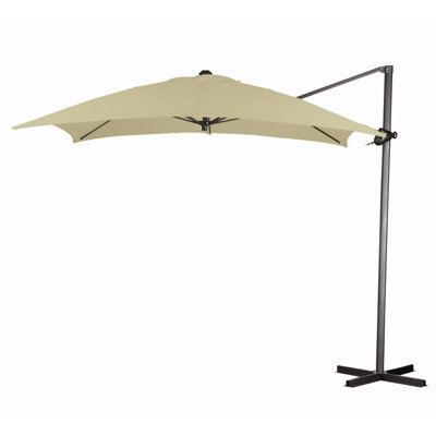 8' Square Cantilever Steel Market Umbrella