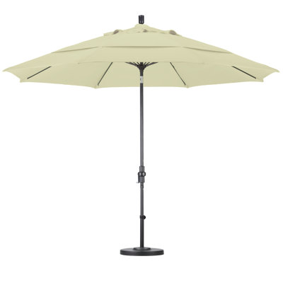 California Umbrella 11' Fiberglass Market Collar Tilt Umbrella