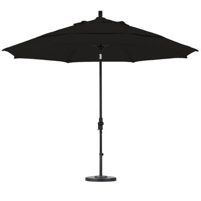 California Umbrella 11' Fiberglass Market Collar Tilt Umbrella