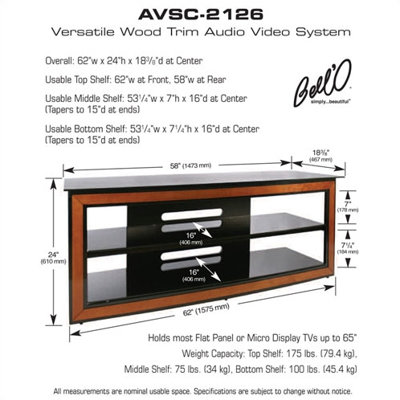 Bello 62" TV Stand