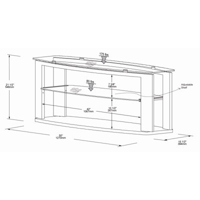 Tech-Craft Sorrento Series 50" TV Stand