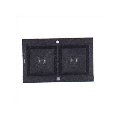 Pegasus Geo Granite Double Bowl Kitchen Sink with Optional Accessory Pack