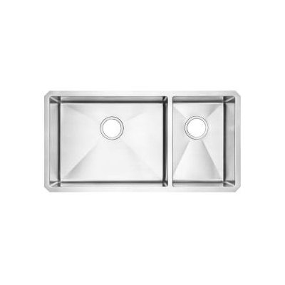 American Standard Stainless Steel Undermount Double Combination Bowl kitchen sink in Brushed Stainless Steel
