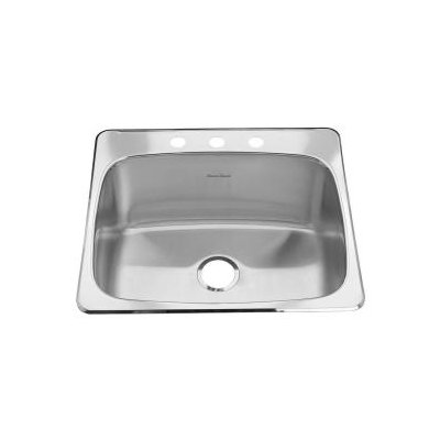 American Standard Single Hole Stainless Steel Drop-In 20.13" x 20.56" Single Bowl Utility Sink
