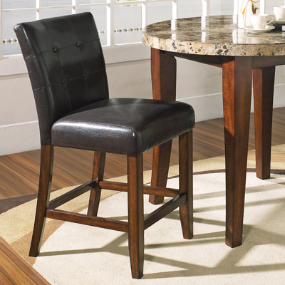 Steve Silver Furniture Montibello 3 Piece Pub Table Set in Multi-Step Rich Cherry