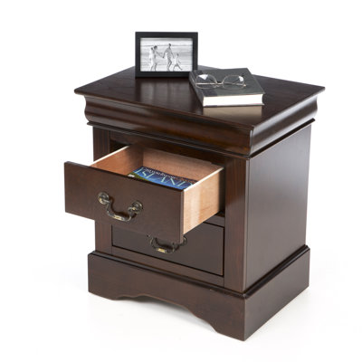 Alpine Furniture West Haven 2 Drawer Nightstand
