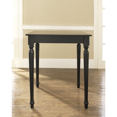 Crosley Turned Leg Pub Table in Black