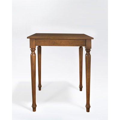 Crosley Turned Leg Pub Table in Classic Cherry