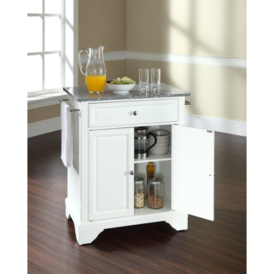 Crosley LaFayette Kitchen Island with Granite Top