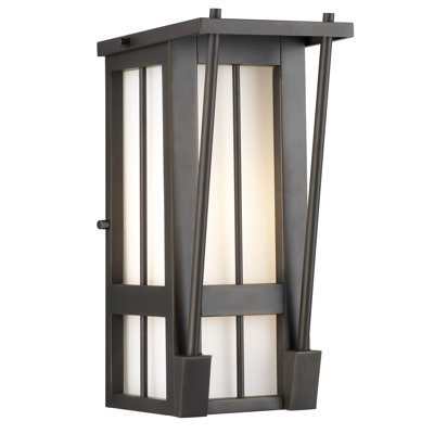 Banff Outdoor Wall Lantern in Bronze Patina