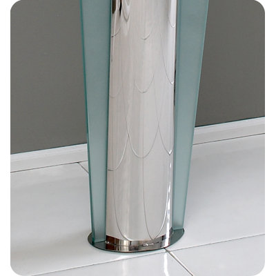 Fresca Vitale Modern Glass Bathroom Vanity with Mirror