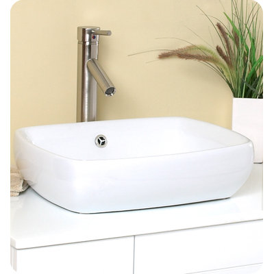 Fresca Bellezza Modern Double Vessel Sink Bathroom Vanity