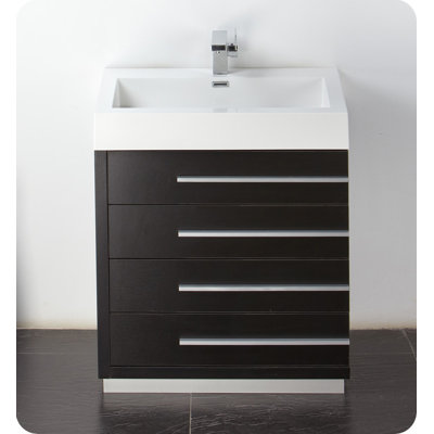 Fresca Livello 30" Modern Bathroom Vanity with Medicine Cabinet