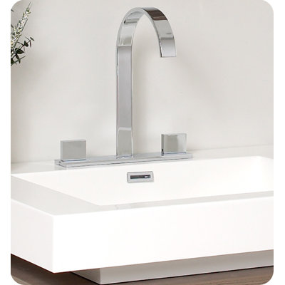 Fresca Fresca Potenza Gray Oak Modern Bathroom Vanity with Mirror and Pop Open Drawer