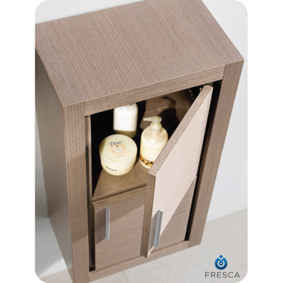 Fresca Bathroom Linen Side Cabinet with 2 Doors