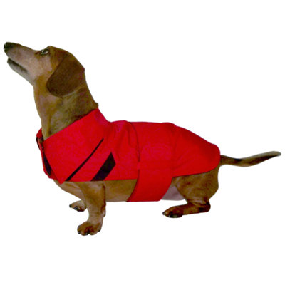 Scooter's Friends Inc All-Weather Trench Dog Raincoat in Red