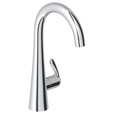 Grohe Ladylux&sup3; One Handle Single Hole Pillar Kitchen Faucet with Watercare