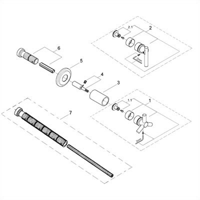 Grohe Atrio Volume Control Trim with Lever Handle