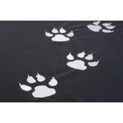 Sit On It Doggie Style Beanbag in Paw Prints Fashionable Grey