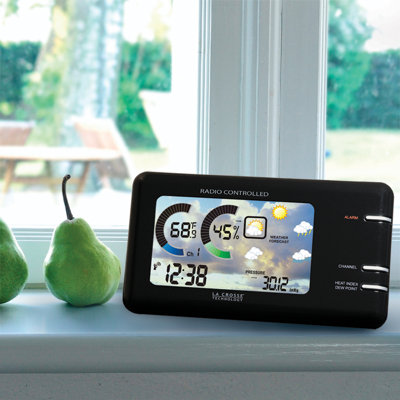La Crosse Technology Wireless Color Forecast Station in Black