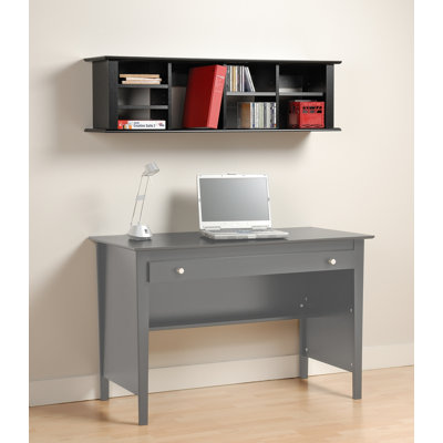 Prepac Belcarra Contemporary 13" H x 48" W Desk Hutch