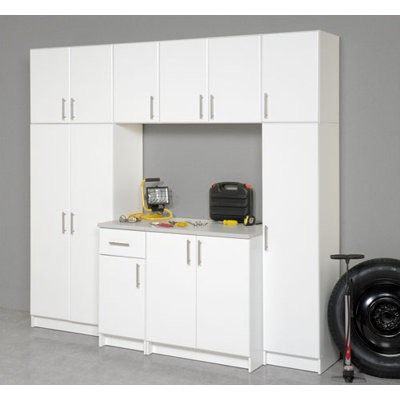 Prepac Elite Garage/Laundry Room Topper & Wall Cabinet with 1 Door