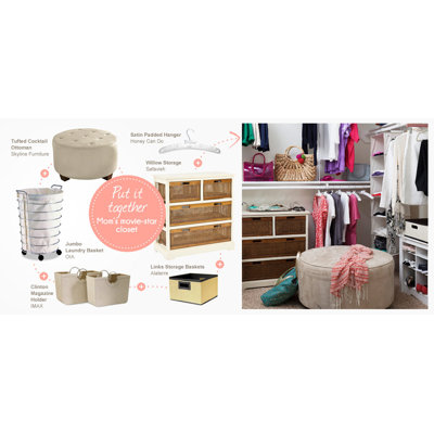 Prepac Monterey Wood Cubbie Storage Bench