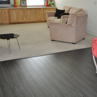 Lamton 7 mm Narrow Board Laminate with Underlayment in Tropical Wenge