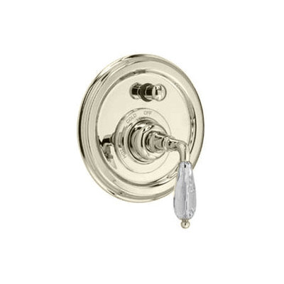 Jado Classic Pressure Balance Diverter Faucet Shower Faucet Trim with Crystal Lever Handle