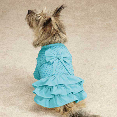 Polka Dot Ruffle Dog Dress