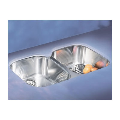 FrankeUSA Regatta Undermount Stainless Steel Double Bowl Kitchen Sink