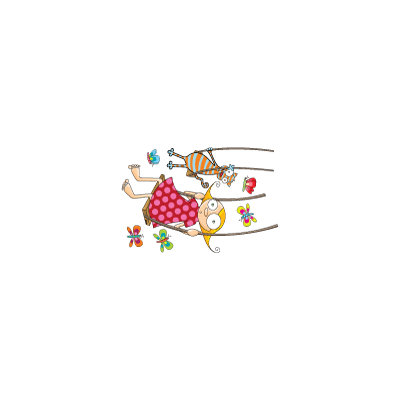 ADZif Ludo Swing Girl Wall Decal