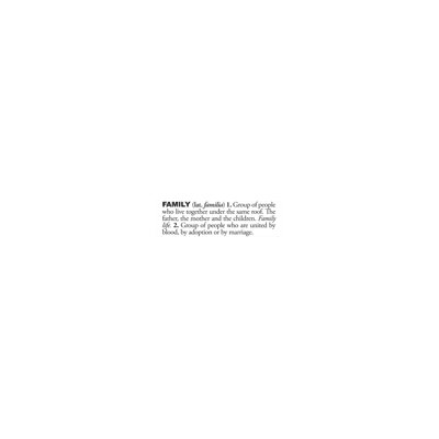 ADZif Blabla Family (English) Wall Decal