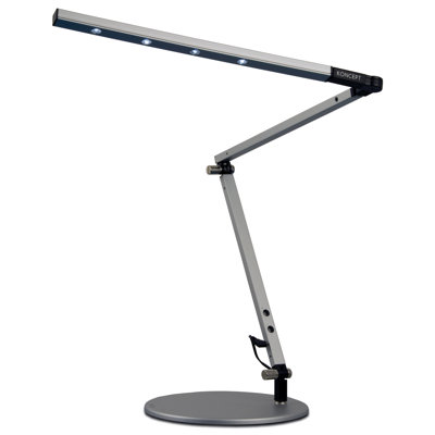Koncept Technologies Inc Z-Bar Mini High Power LED Desk Lamp with Daylight in Metallic Black