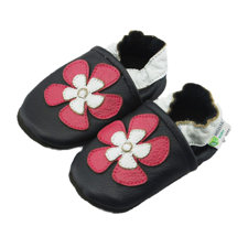 Augusta BabyAloha Flower Soft Sole Leather Baby Shoes-image