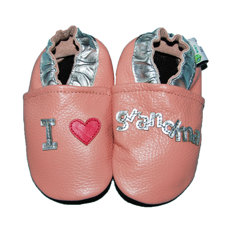 Augusta BabyI Love Grandma Soft Sole Leather Baby Shoes-image