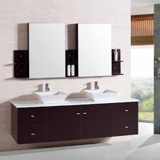 Bathroom Vanity on 72  Double Sink Bathroom Vanity Set