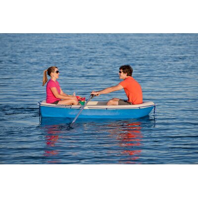 KL Industries Sportyak Dinghy with Oars in Cream / Blue