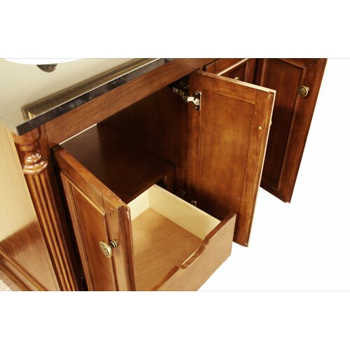 Legion Furniture 60 Double Bathroom Sink Vanity in Light walnut