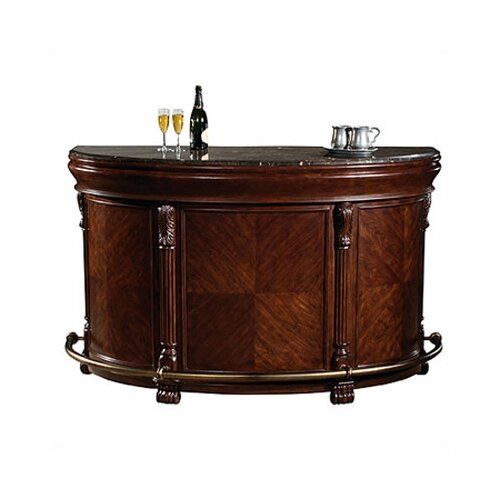 Howard Miller Niagara Hutch Back Bar in Rustic Cherry