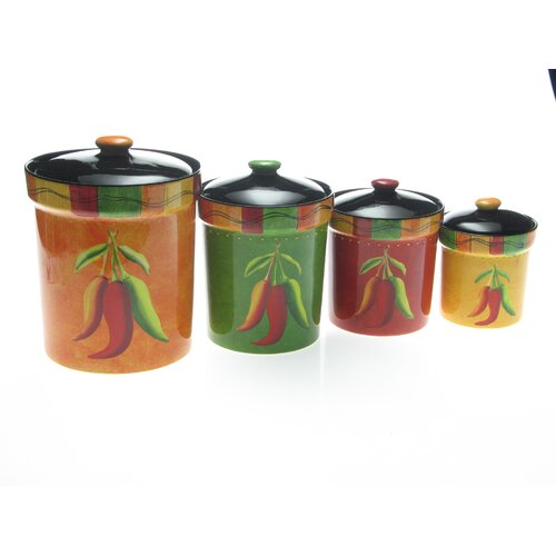 Certified International Caliente Canister (Set of 4)