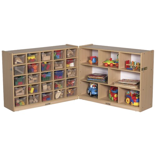 ECR4kids 36 Fold & Lock Storage Cabinet with 25 Tray