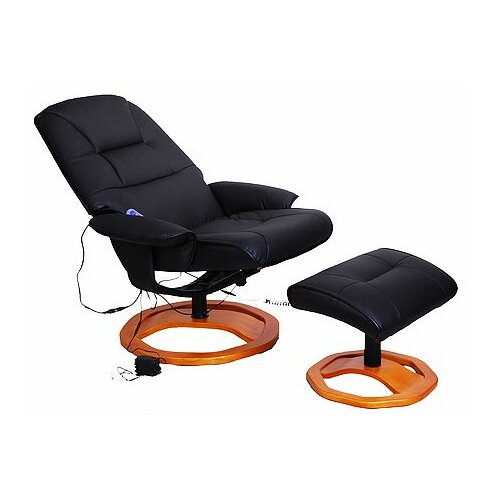 Aosom Reclining Massage Chair with Ottoman