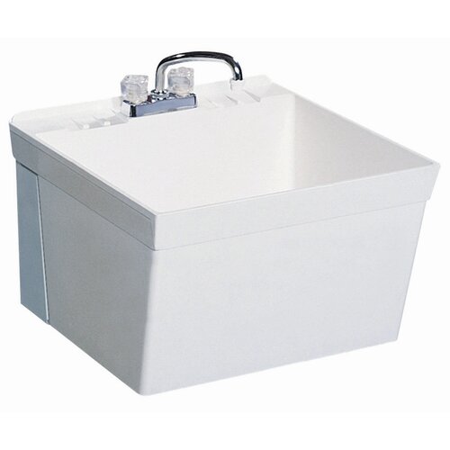 Swanstone 23 x 24 Wall Mount Laundry Sink